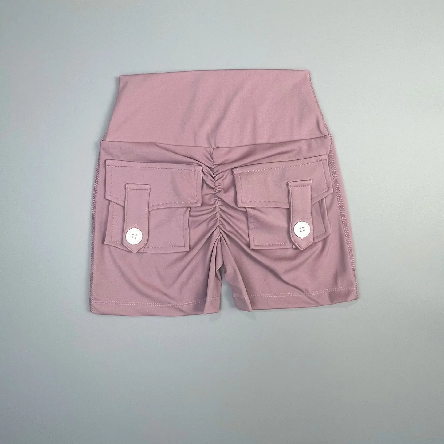Peach Butt Fitness Shorts Women's Exercise Three-Quarter Pants Cargo Air Dry Pocket Yoga Tight Lift Summer