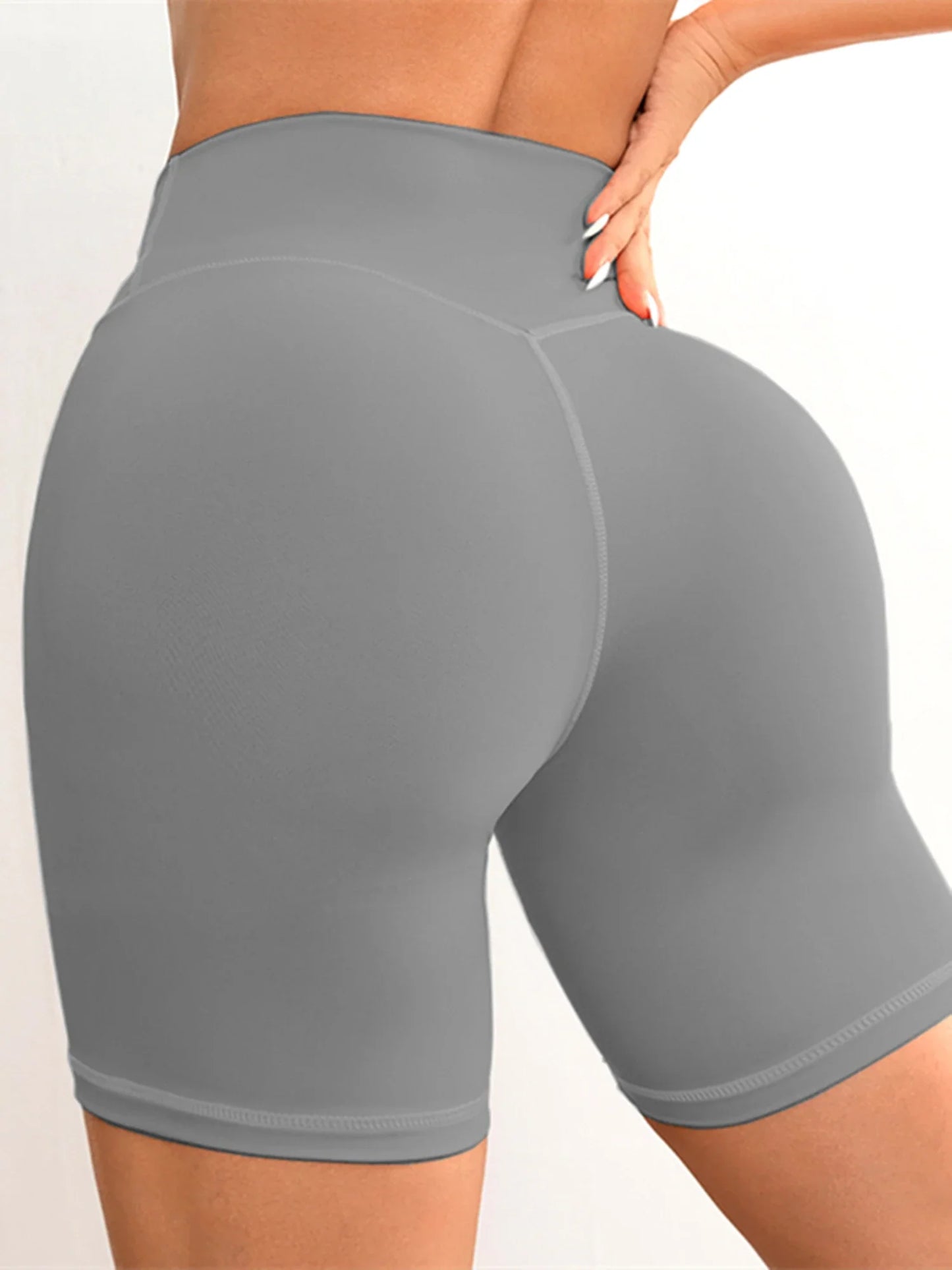 Women V Cross Waist Yoga Shorts 3.5 Workout Shorts Running Fitness Sports Shorts