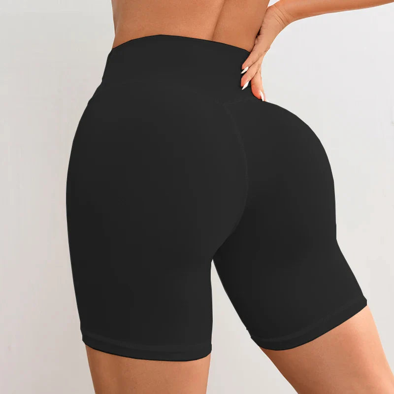 Women V Cross Waist Yoga Shorts 3.5 Workout Shorts Running Fitness Sports Shorts