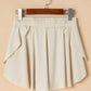 Drawstring High Waist Lined Active Skorts