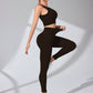 Scoop Neck Wide Strap Top and Pants Active Set