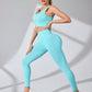 Scoop Neck Wide Strap Top and Pants Active Set