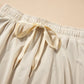 Drawstring High Waist Lined Active Skorts