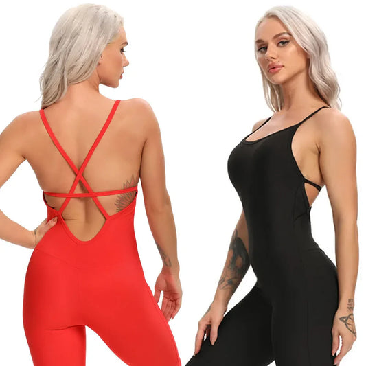 Sexy Sleeveless Tracksuit Yoga Set