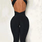Backless Leggings One Piece Sexy Female Suit