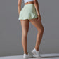 Outdoor Sports Yoga Skirt Badminton Tennis Skirt High Waist Breathable Sweat Skirt Active Athletic Yoga Fitness Skirt Short
