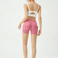 Peach Butt Fitness Shorts Women's Exercise Three-Quarter Pants Cargo Air Dry Pocket Yoga  Tight  Lift Summer