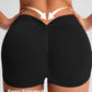 3 Piece Workout Shorts Womens Seamless High Waist Butt Lifting Scrunch Yoga Gym Shorts