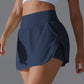 Outdoor Sports Yoga Skirt Badminton Tennis Skirt High Waist Breathable Sweat Skirt Active Athletic Yoga Fitness Skirt Short