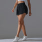 Outdoor Sports Yoga Skirt Badminton Tennis Skirt High Waist Breathable Sweat Skirt Active Athletic Yoga Fitness Skirt Short