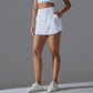 Outdoor Sports Yoga Skirt Badminton Tennis Skirt High Waist Breathable Sweat Skirt Active Athletic Yoga Fitness Skirt Short
