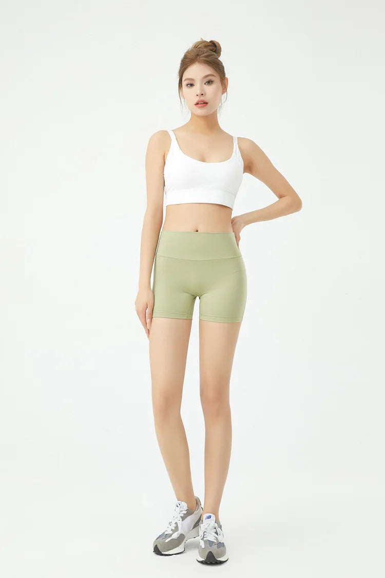Peach Butt Fitness Shorts Women's Exercise Three-Quarter Pants Cargo Air Dry Pocket Yoga  Tight  Lift Summer