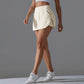 Outdoor Sports Yoga Skirt Badminton Tennis Skirt High Waist Breathable Sweat Skirt Active Athletic Yoga Fitness Skirt Short