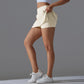 Outdoor Sports Yoga Skirt Badminton Tennis Skirt High Waist Breathable Sweat Skirt Active Athletic Yoga Fitness Skirt Short