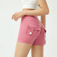 Peach Butt Fitness Shorts Women's Exercise Three-Quarter Pants Cargo Air Dry Pocket Yoga  Tight  Lift Summer
