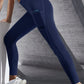 New High Waist Women's Leggings Stretch Yoga Pants Tights With Pockets Push Up Fitness Running Sportswear Solid Color Pants