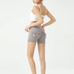 Peach Butt Fitness Shorts Women's Exercise Three-Quarter Pants Cargo Air Dry Pocket Yoga  Tight  Lift Summer