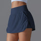Outdoor Sports Yoga Skirt Badminton Tennis Skirt High Waist Breathable Sweat Skirt Active Athletic Yoga Fitness Skirt Short
