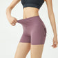 Peach Butt Fitness Shorts Women's Exercise Three-Quarter Pants Cargo Air Dry Pocket Yoga  Tight  Lift Summer