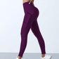 New High Waist Women's Leggings Stretch Yoga Pants Tights With Pockets Push Up Fitness Running Sportswear Solid Color Pants