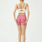 Peach Butt Fitness Shorts Women's Exercise Three-Quarter Pants Cargo Air Dry Pocket Yoga  Tight  Lift Summer