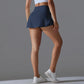 Outdoor Sports Yoga Skirt Badminton Tennis Skirt High Waist Breathable Sweat Skirt Active Athletic Yoga Fitness Skirt Short